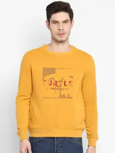 Turtle Men Yellow Printed Sweatshirt