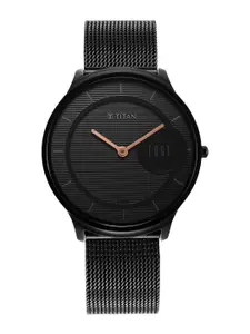 Titan Men Dial & Stainless Steel Straps Analogue Watch
