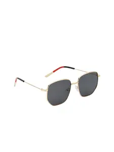 FEMINA FLAUNT Women Grey Lens & Gold-Toned Other Sunglasses with UV Protected Lens