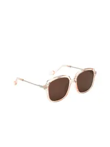 FEMINA FLAUNT Women Brown Lens & Brown Square Sunglasses with UV Protected Lens