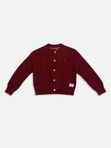 Tommy Hilfiger Girls Cable Knit Cardigan Sweater