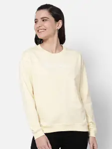 R&B Women Yellow Sweatshirt