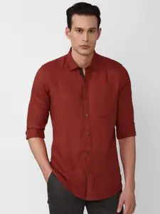 Van Heusen Sport Men Maroon Slim Fit Casual Shirt