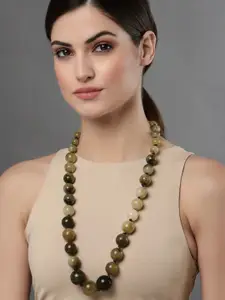 VOGUE PANASH Women Olive Green Handcrafted Necklace