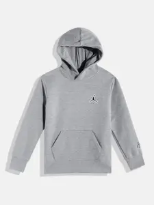 Jordan Boys Grey Hooded Sweatshirt