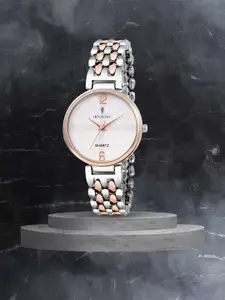 Imperious- The Royal Way Women White Brass Dial & Bracelet Style Strap Analogue Watch
