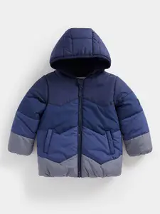 mothercare Boys Colourblocked Fleece Lined Padded Jacket