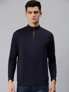 SHOWOFF Men Navy Blue Sweatshirt