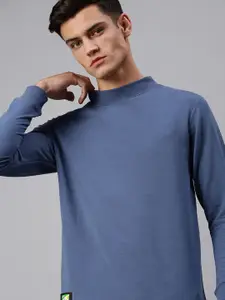 SHOWOFF Men Blue Pullover Sweatshirt