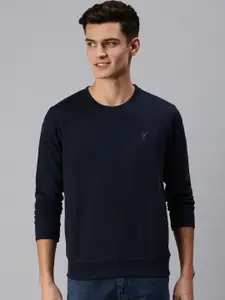 SHOWOFF Men Navy Blue Sweatshirt