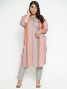 Amydus Women Plus Size Printed Kurta
