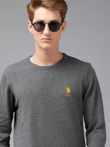 U.S. Polo Assn. Men Charcoal Pullover