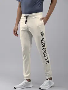 U.S. Polo Assn. Men Brand Logo Printed Mid Rise Jogger