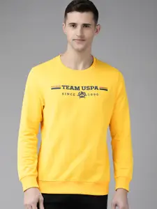 U.S. Polo Assn. Men Yellow Sweatshirt
