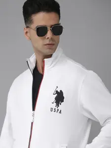 U.S. Polo Assn. U S Polo Assn Men White Printed Sweatshirt