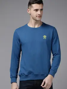 U.S. Polo Assn. U S Polo Assn Men Blue Solid Sweatshirt