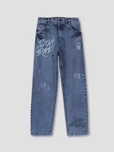 Gini and Jony Boys Blue Heavy Fade Jeans