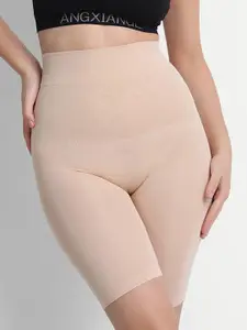 Gopalvilla Women Beige Solid Tummy& Thigh Shapewear