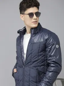 U.S. Polo Assn. U S Polo Assn Men Navy Blue Puffer Jacket