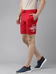 U.S. Polo Assn. Denim Co. U S Polo Assn Denim Co Men Red Brand Logo Printed Shorts