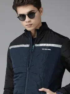 U.S. Polo Assn. Men Navy Blue Bomber Jacket