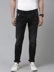 U.S. Polo Assn. Denim Co. Men Black Slim Fit Light Fade Stretchable Jeans