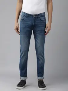 U.S. Polo Assn. Denim Co. Men Blue Skinny Fit Heavy Fade Stretchable Jeans