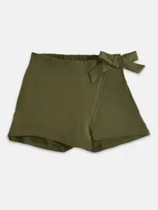 Pantaloons Junior Girls Olive Green Shorts