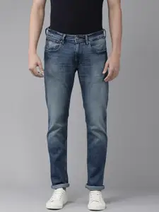 U.S. Polo Assn. Denim Co. U S Polo Assn Denim Co Men Blue Slim Fit Light Fade Stretchable Jeans