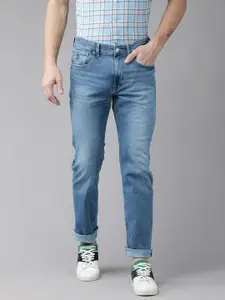 U.S. Polo Assn. Denim Co. U S Polo Assn Denim Co Men Blue Slim Fit Heavy Fade Stretchable Jeans