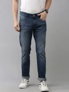 U.S. Polo Assn. Denim Co. U S Polo Assn Denim Co Men Blue Slim Fit Light Fade Bleached Stretchable Jeans