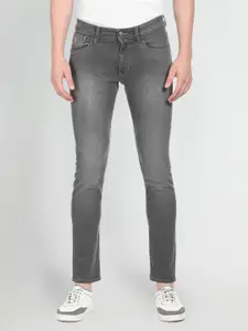 U.S. Polo Assn. Denim Co. U S Polo Assn Denim Co Men Grey Brandon Slim Tapered Fit Mid Rise Light Fade Jeans