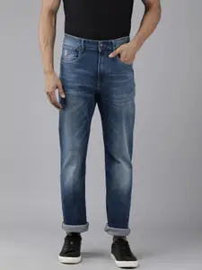 U.S. Polo Assn. Denim Co. U S Polo Assn Denim Co Men Blue Connor Bootcut Heavy Fade Stretchable Jeans