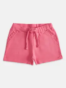 Pantaloons Junior Girls Fuchsia Cotton Shorts