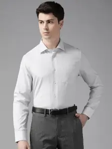 Blackberrys Men Grey Pure Cotton Slim Fit Formal Shirt