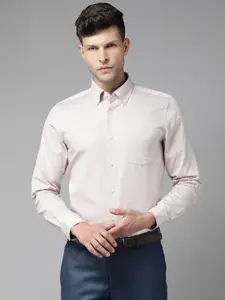 Blackberrys Men Beige Slim Fit Formal Shirt