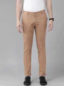 Blackberrys Men Low-Rise Solid Skinny Fit Chinos