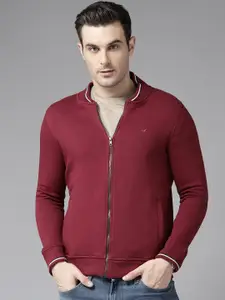 Blackberrys Stand Collar Front-Open Sweatshirt