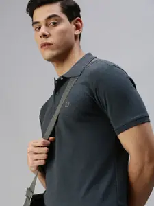 ONN Men Grey Polo T-shirt