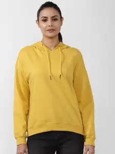 Van Heusen Woman Van Heusen Women Yellow Hooded Sweatshirt