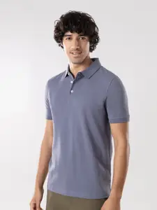 Gloot Men Clean Cotton Anti Stain & Anti Odor T-shirt with No-Curl Polo Collar