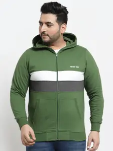 Kalt Men Green Sweatshirt Plus Size
