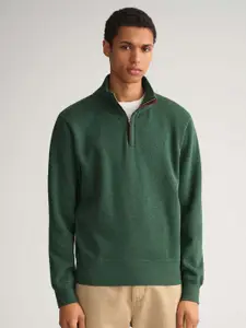 GANT Men Green Colourblocked Sweatshirt
