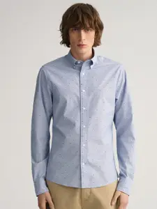 GANT Men Blue Classic Casual Shirt
