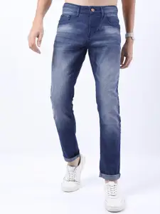 KETCH Men Blue Slim Fit Heavy Fade Stretchable Jeans