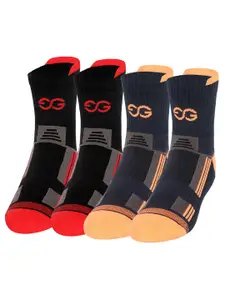 SuperGear Men Marathon Running Pack of 4 Ankle Length Cotton Sports Socks