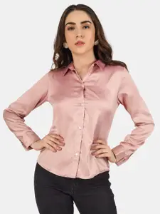 angloindu Women Pink Casual Shirt