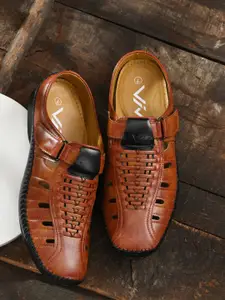 VIV Men Tan Roman Sandals