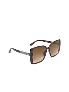 Voyage Women Brown Lens & Brown Square Sunglasses with UV Protected Lens