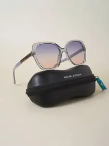 Voyage Women Purple Lens & Gunmetal Wayfarer Sunglasses with UV Protected Lens 2824MG3741